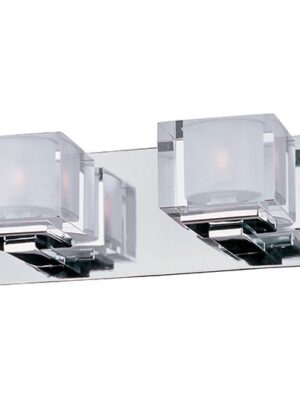 10002CLPC Cubic 2-Light Bath Vanity 10002CLPC