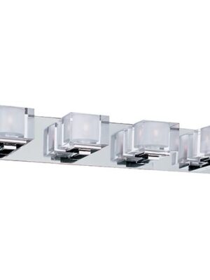 10004CLPC Cubic 4-Light Bath Vanity 10004CLPC