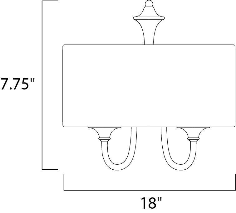 Bongo 3-Light Flush Mount 10010OMOI - Image 2