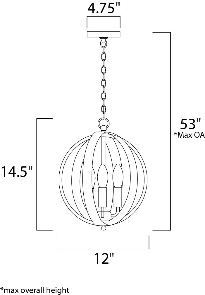 Provident 3-Light Chandelier 10030OI - Image 2