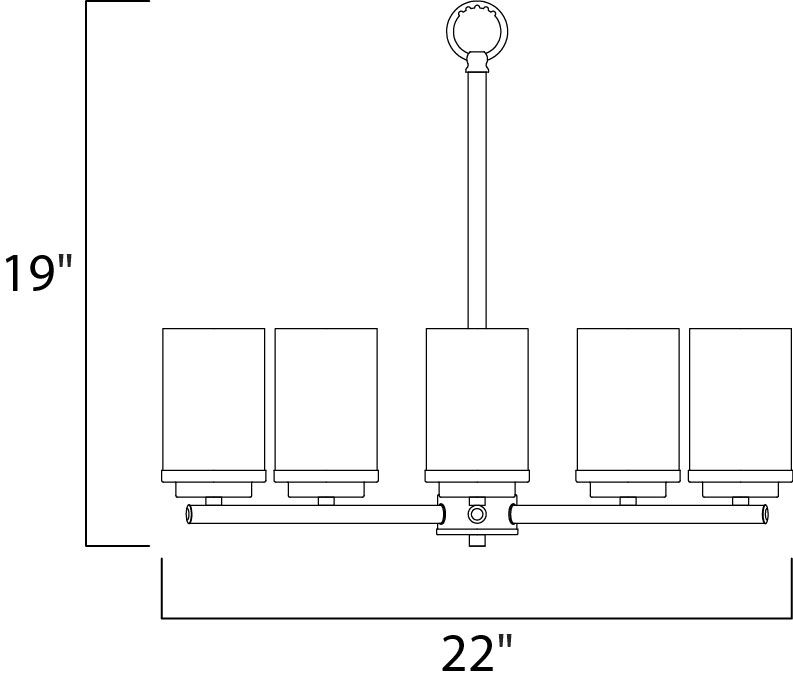 Corona 5-Light Chandelier 10205FTSN - Image 2
