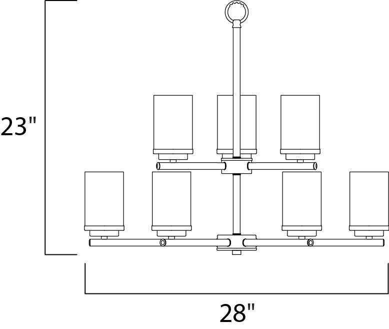 Corona 9-Light Chandelier 10206FTSN - Image 2