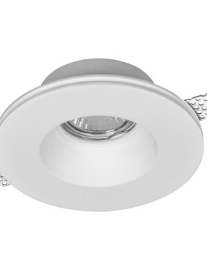 Downlight Redondo Empotrable a Techo Base Gu10 GYPSUM 06-9130-10