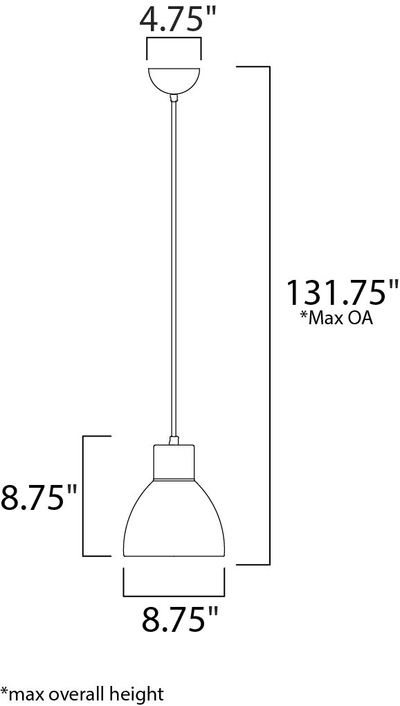 Cora 1-Light Pendant 11022BKGLD - Image 2