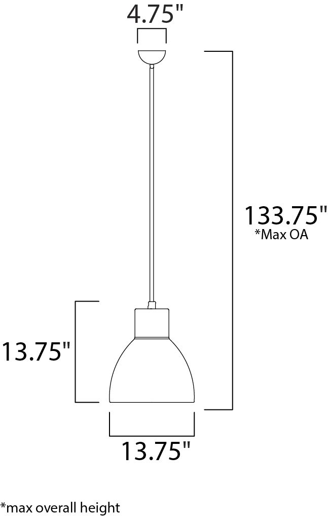 Cora 1-Light Pendant 11024BKGLD - Image 2