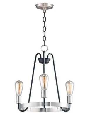 11733BKSN Haven 3-Light Chandelier 11733BKSN