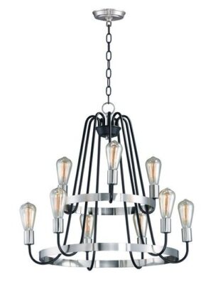 11737BKSN Haven 9-Light Chandelier 11737BKSN