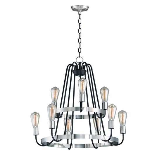 Haven 9-Light Chandelier 11737BKSN