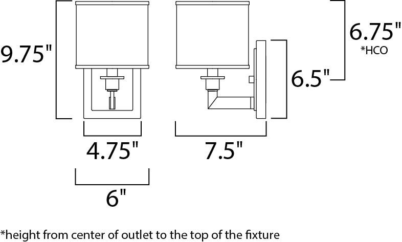 Nexus 1-Light Wall Sconce 12059WTSN - Image 2