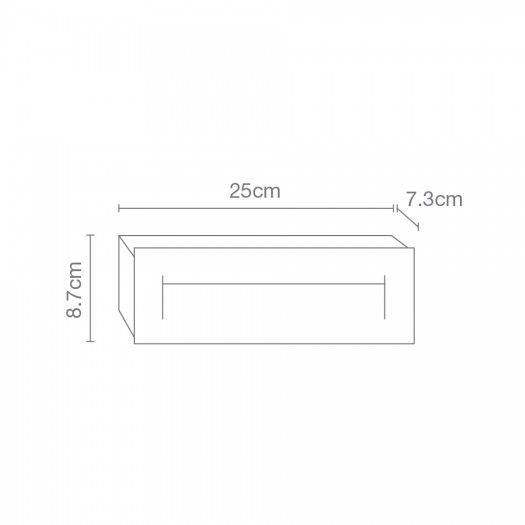 Luminario de cortesia para muro LED 8.5w 3000k 1712-LED-GR - Image 2
