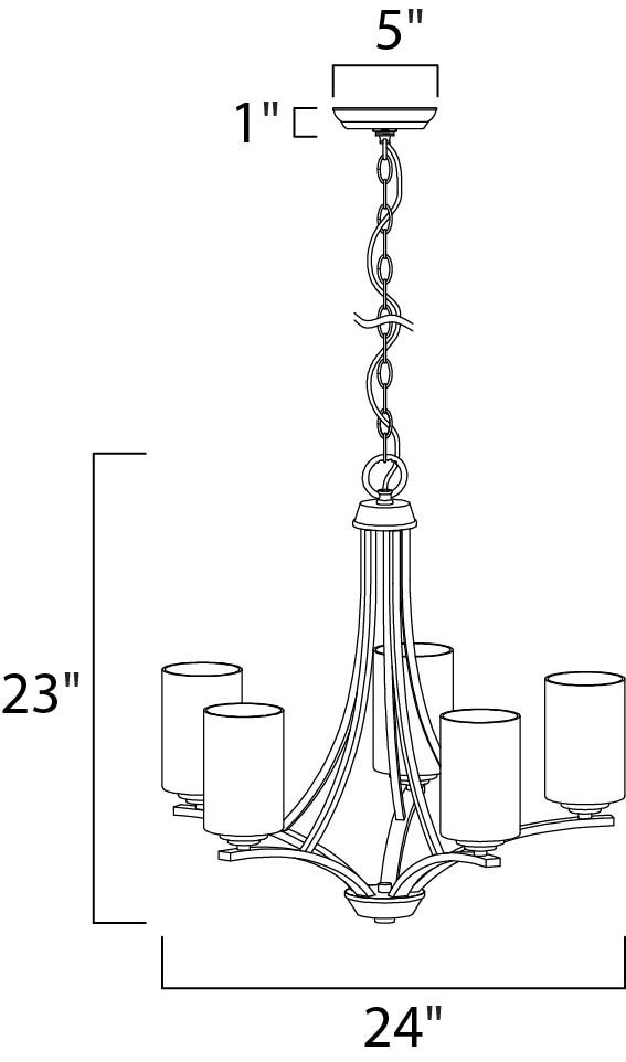 Deven 5-Light Chandelier 20035SWSN - Image 2