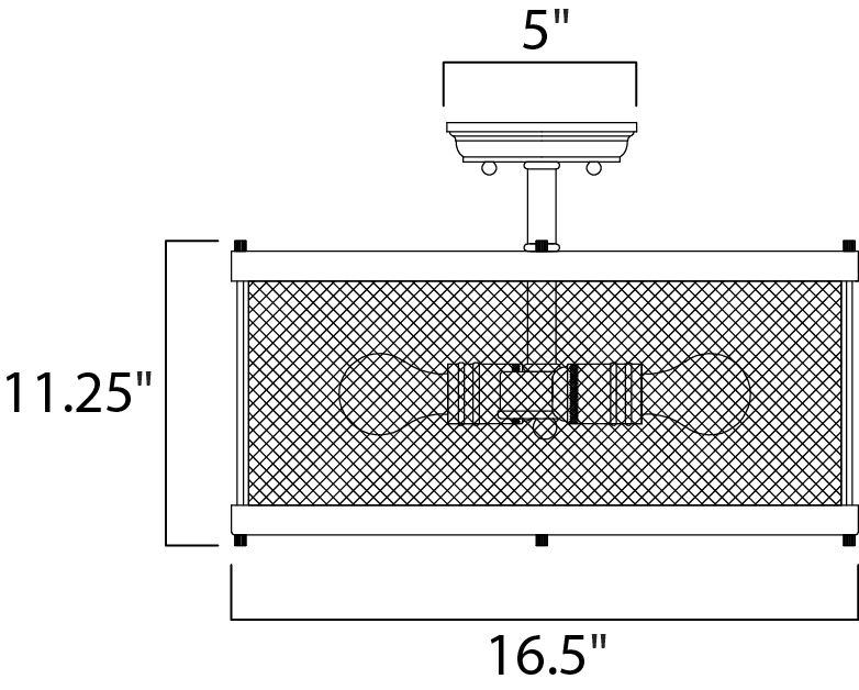 Palladium 3-Light Flush Mount 20110BKNAB - Image 2