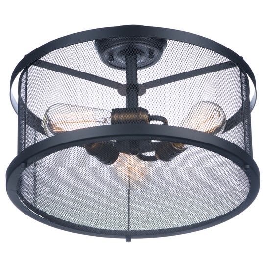 Palladium 3-Light Flush Mount 20110BKNAB