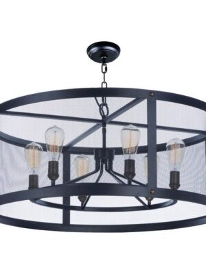 20114BKNAB Palladium 6-Light Chandelier 20114BKNAB