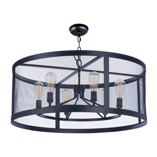 Palladium 6-Light Chandelier 20114BKNAB