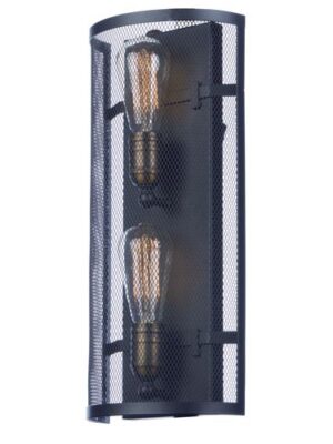20119BKNAB Palladium-2-Light-Wall-Sconce 20119BKNAB