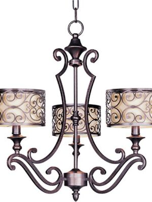 Mondrian 3-Light Chandelier 21153WHUB