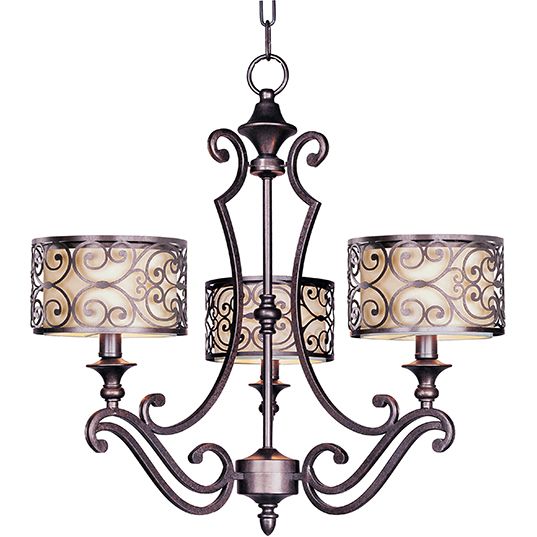 Mondrian 3-Light Chandelier 21153WHUB