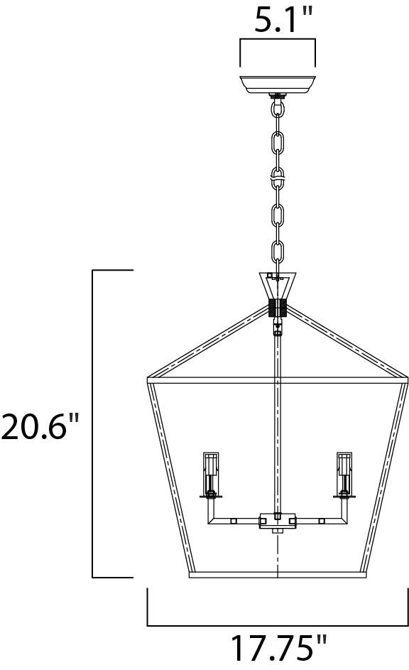 Abode 4-Light Chandelier 25156TXBPN - Image 2