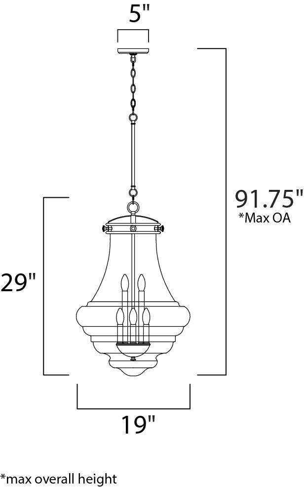 Retro-6-Light-Pendant 25189CLPN - Image 2