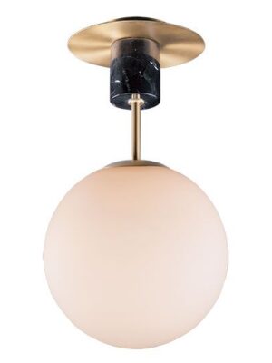 26031SWSBRBK Vesper 1-Light Semi-Flush 26031SWSBRBK