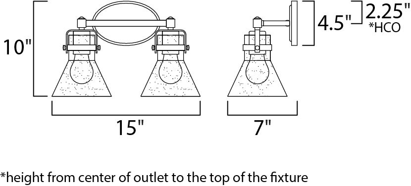 Seafarer 2-Light Bath Vanity 26112CDPC - Image 2