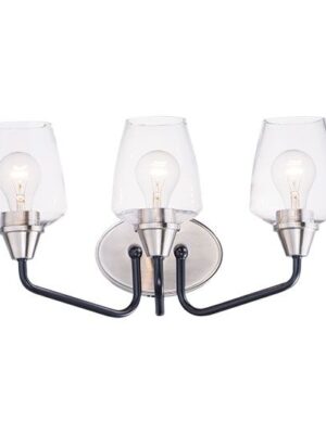 Goblet 3-Light Bath Vanity 26122CLBKSN