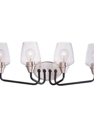Goblet 4-Light Bath Vanity 26123CLBKSN