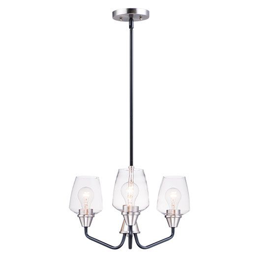 Goblet 3-Light 26124CLBKSN