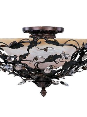 Elegante 3-Light Semi-Flush Mount 2859OI