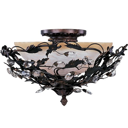 Elegante 3-Light Semi-Flush Mount 2859OI