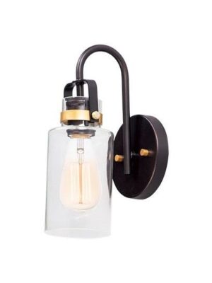 Magnolia 1-Light Wall Sconce 30170CLBZGLD