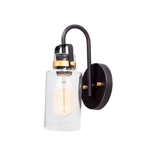 Magnolia 1-Light Wall Sconce 30170CLBZGLD
