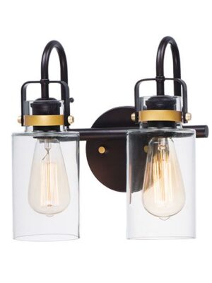 Magnolia 2-Light Bath Vanity 30171CLBZGLD