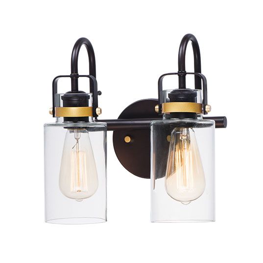 Magnolia 2-Light Bath Vanity 30171CLBZGLD