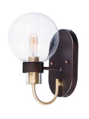 Bauhaus 1-Light Wall Sconce 30511CLBZSBR