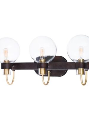 Bauhaus 3-Light Bath Vanity30513CLBZSBR