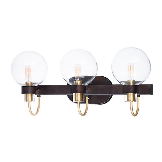 Bauhaus 3-Light Bath Vanity30513CLBZSBR