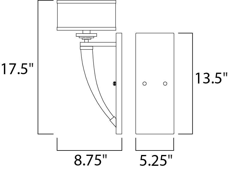 Metro 1-Light Wall Sconce 39828BCWTPC - Image 2