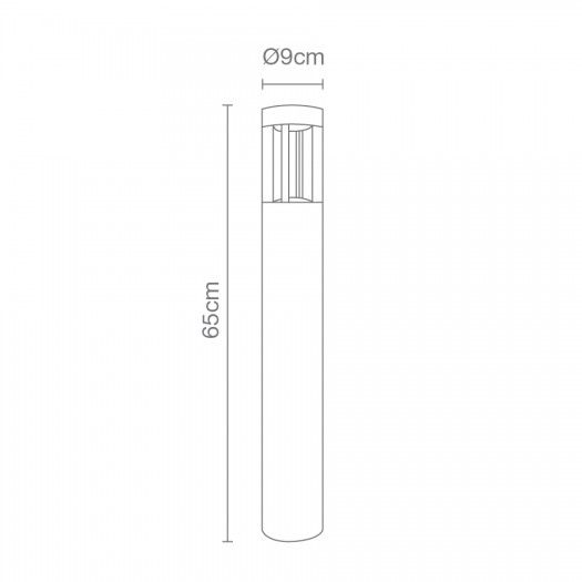 Mini Poste Baliza 7w 3000k 4820-LED - Image 2