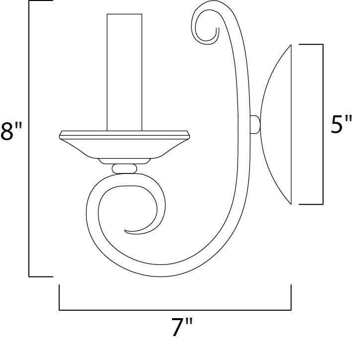 Loft 1-Light Wall Sconce 70001OI - Image 2