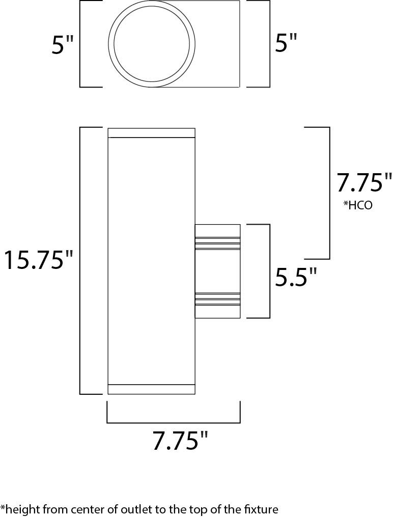 Lightray LED 2-Light Wall Sconce 86102ABZ - Image 2