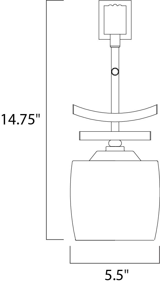 Asiana 1-Light Mini Pendant 91082WSRC - Image 2