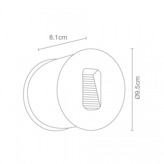 Luminario de empotrar en muro LED 3w 3000k 9220-LED - Image 2