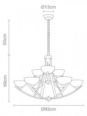 Candil Colgante 96239-3+6