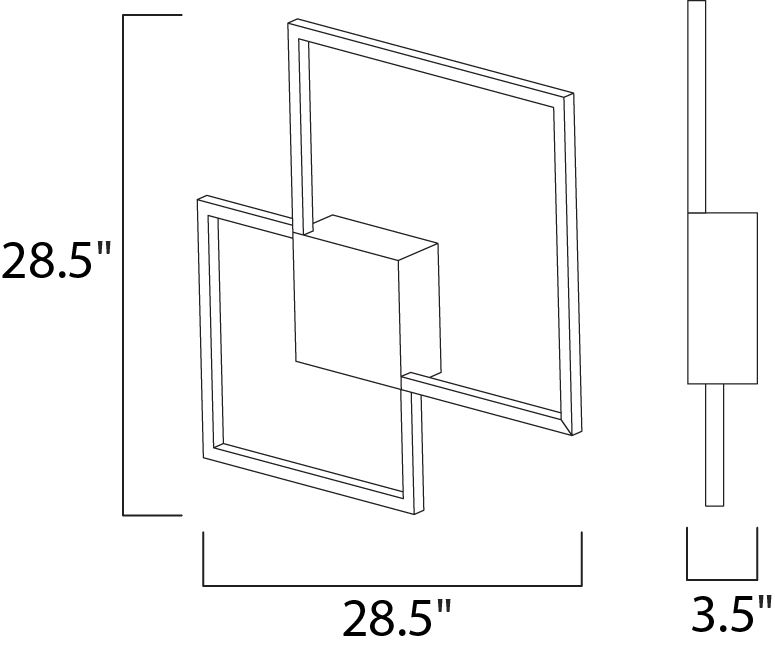 Traverse-LED-Flush--Wall-Mount E21510_CHP - Image 2