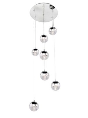 E22566-81PC E22566-81PC LAMPARA COLGANTE ZING 7 LUCES LED