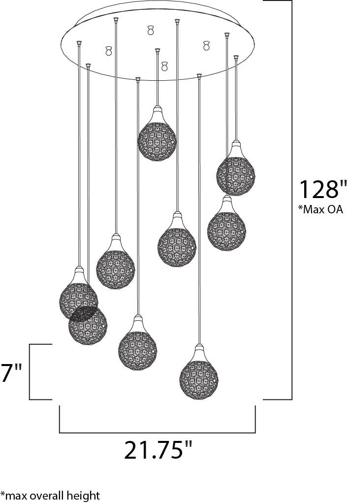 Brilliant-9-Light-Pendant E24020_20PC - Image 2