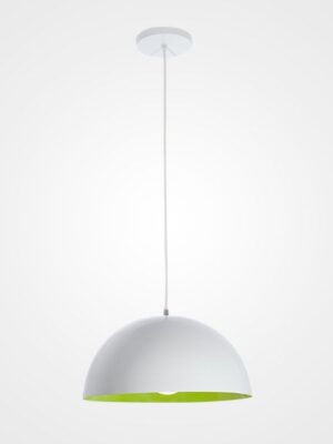 MX-CL1803-B-3 CANDIL CUERPO EN ALUMINIO 1 X E26 TERMINADO BLANCO CON INTERIOR VERDE