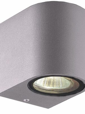 Luminario Sobreponer Pared Arbotante Muro Base GU10 Gris ODIN 05-7491-03